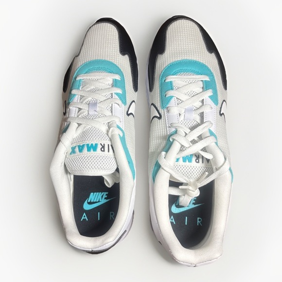 Men\'s 12 Nike Air Max Solo Running Shoes Sneakers‎ White Turquoise Black